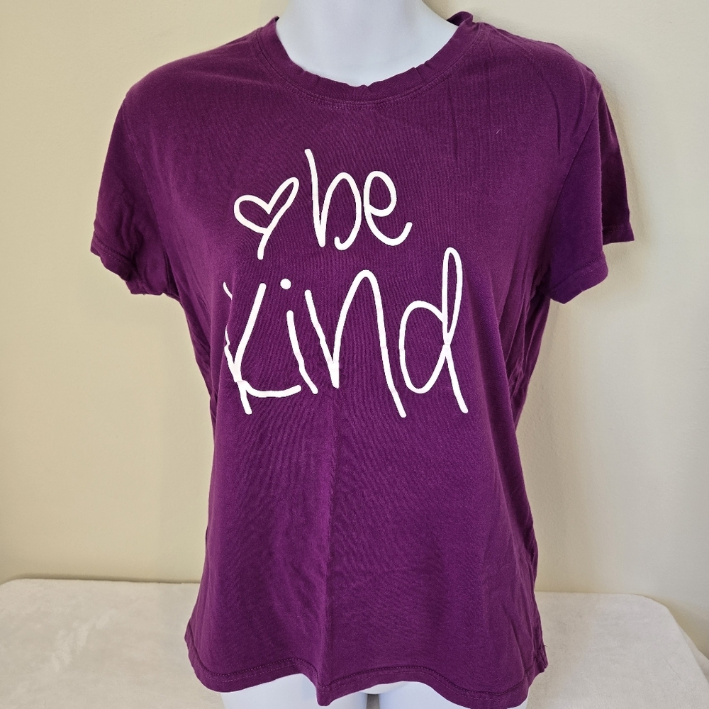 Be Kind Graphic Tee - Purple